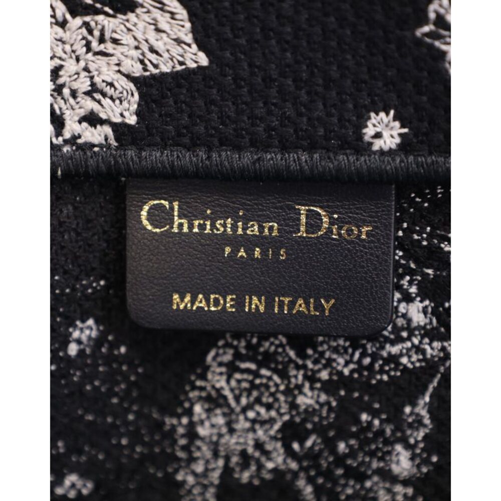 Christian Dior Medium Zodiac Dior Book Tote in Black Canvas - Picture 7 of 9
